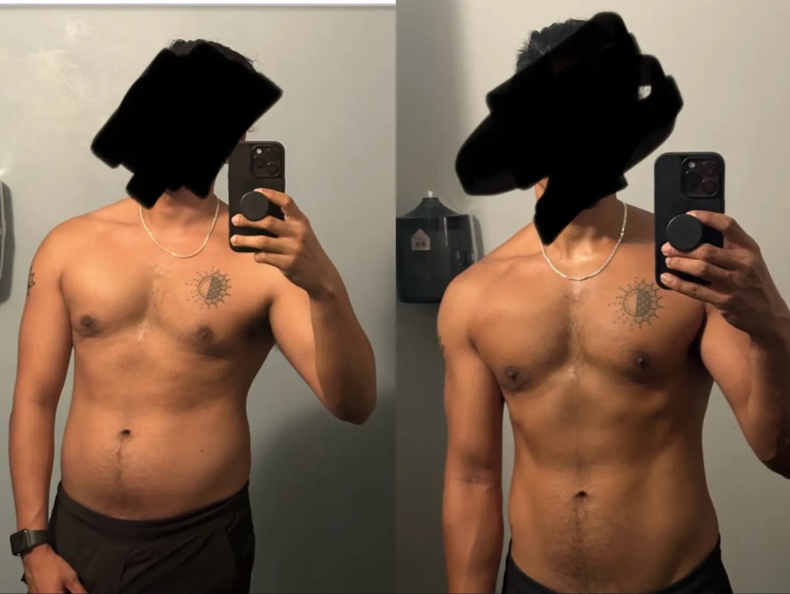 Member before-and-after transformation
